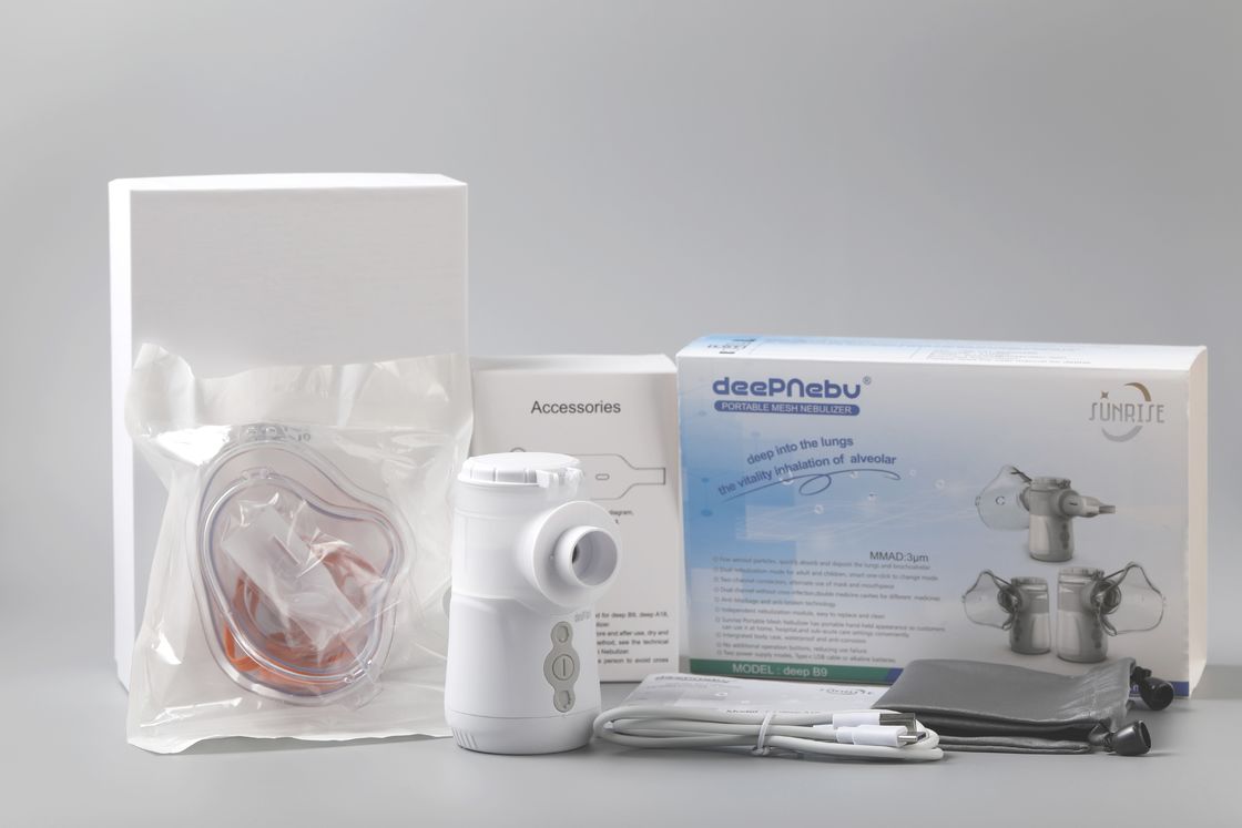 Adulto medico portatile dei bambini di asma di Mesh Home Nebuliser Kit Vibrating 3.2μm