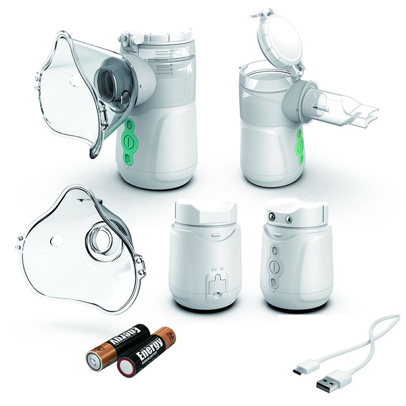 Nebulizzatore smontabile della casa di asma della batteria per la tosse 87% freddo di C.I. 1-4um