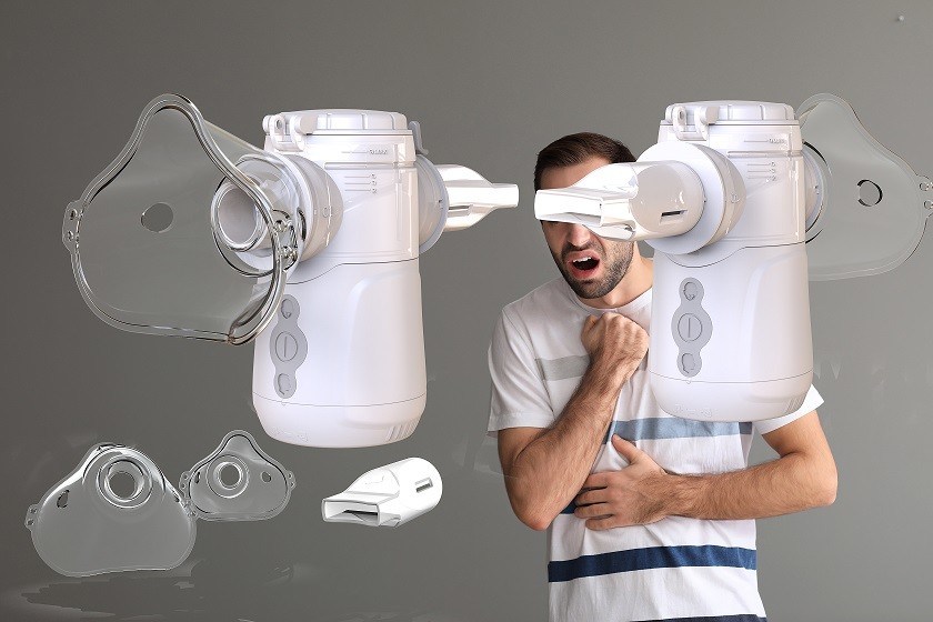 Nebulizzatore portatile con il livello acustico di ≤40dB e la dimensione delle particelle di ≤3.8μm