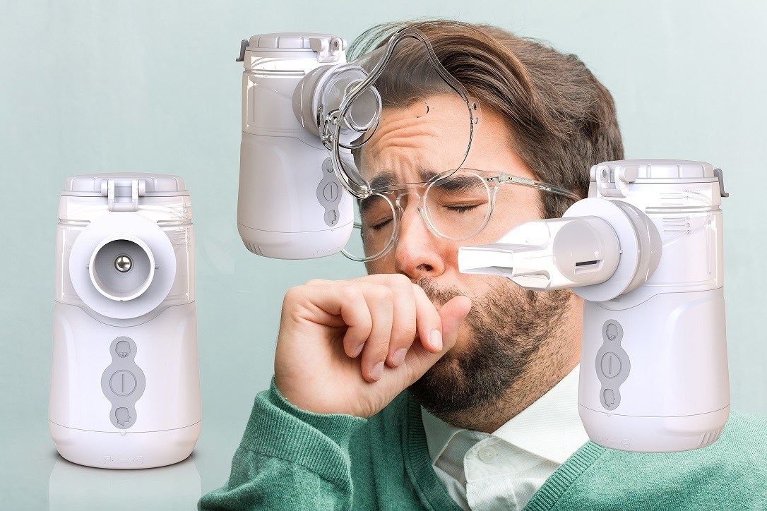 Nebulizzatore portatile con il livello acustico di ≤40dB e la dimensione delle particelle di ≤3.8μm