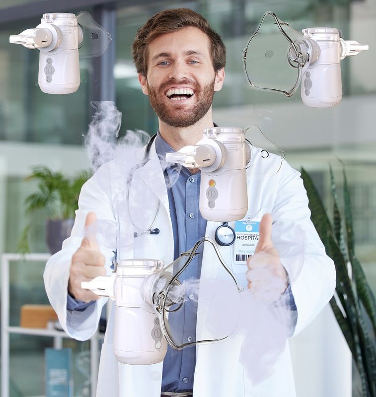 Atomizzatore USB con dimensioni di particelle da 2,5 a 3,6 μm e velocità di atomizzazione ≥ 0,26 ml/min