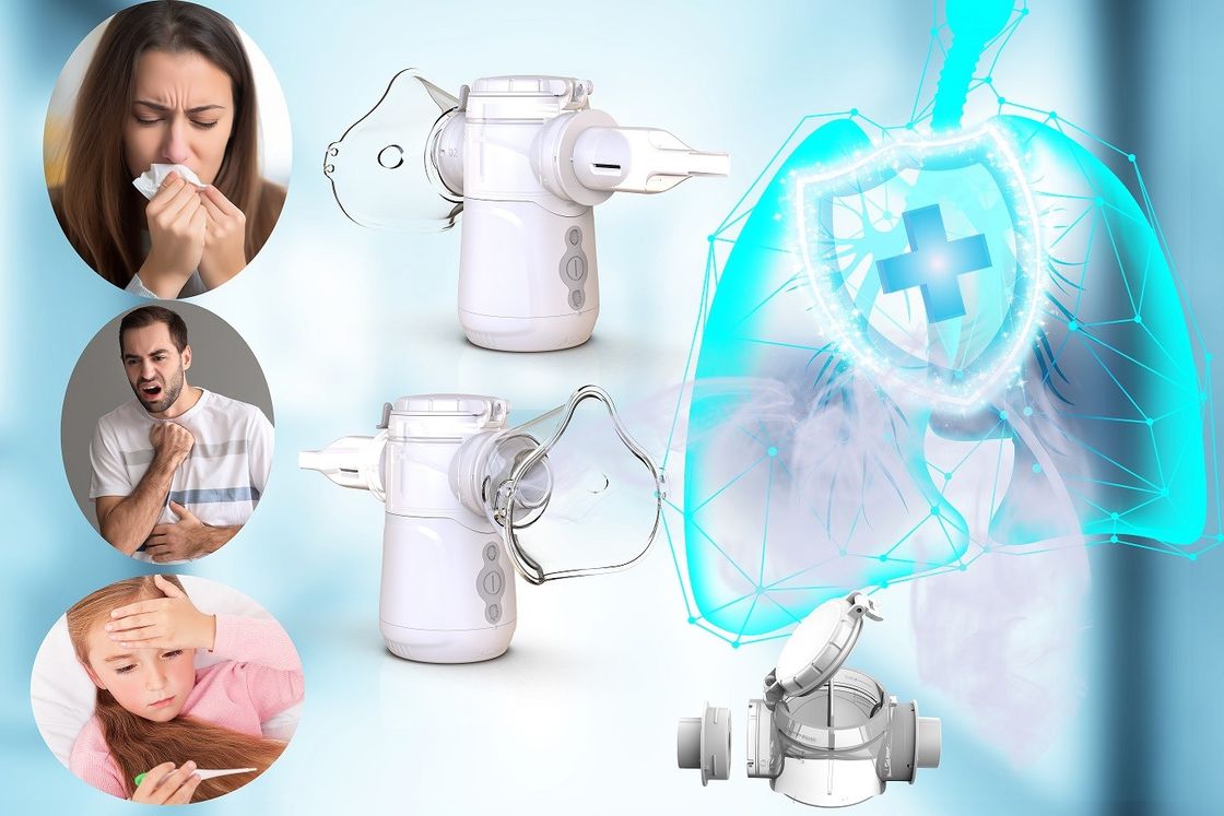 Nebulizzatore a rete per adulti a batteria AA o a corrente continua USB per bambini per bronchioli alveolici