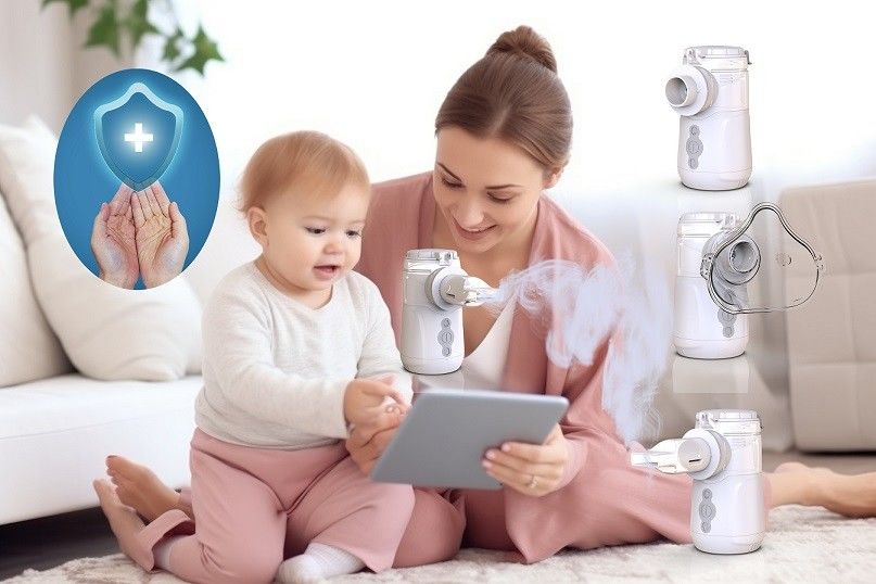 Vibratore a membrana di classe medica nebulizzatore a maglia 1.2W con batteria o a corrente continua