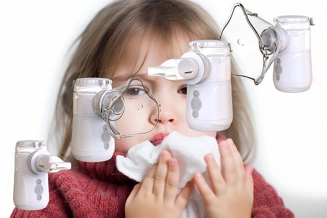 Inalatore a maglia vibrante maggiore velocità nebbia densa senza blocco spegnimento automatico / indicatore di batteria bassa