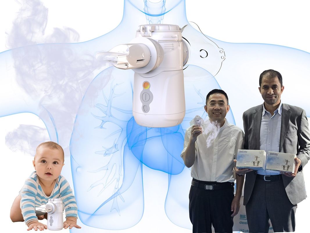 Vibrating Mesh Nebulizer Dimensione di particelle 1-5μm Medicale e portatile Anti-rotto Nessun residuo Nessun blocco