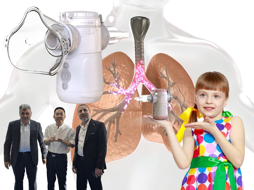 Vibrating Mesh Nebulizer Dimensione di particelle 1-5μm Medicale e portatile Anti-rotto Nessun residuo Nessun blocco